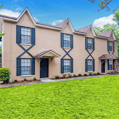 Exterior of townhouses