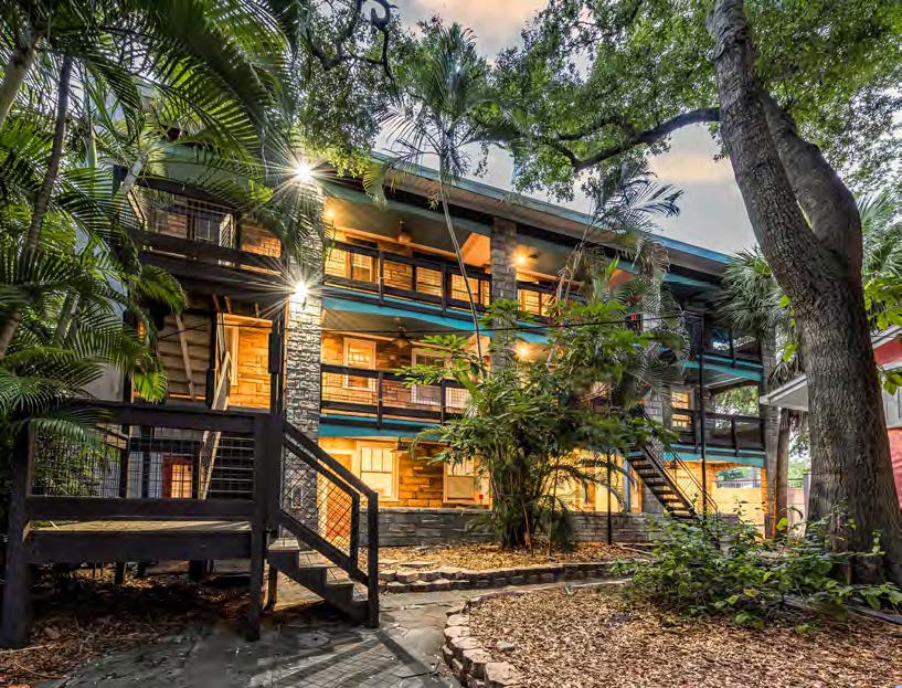 front of apartment building